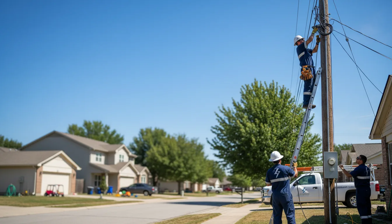 Residential electrician providing installation services in Burbank, SD